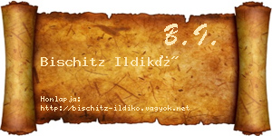 Bischitz Ildikó névjegykártya